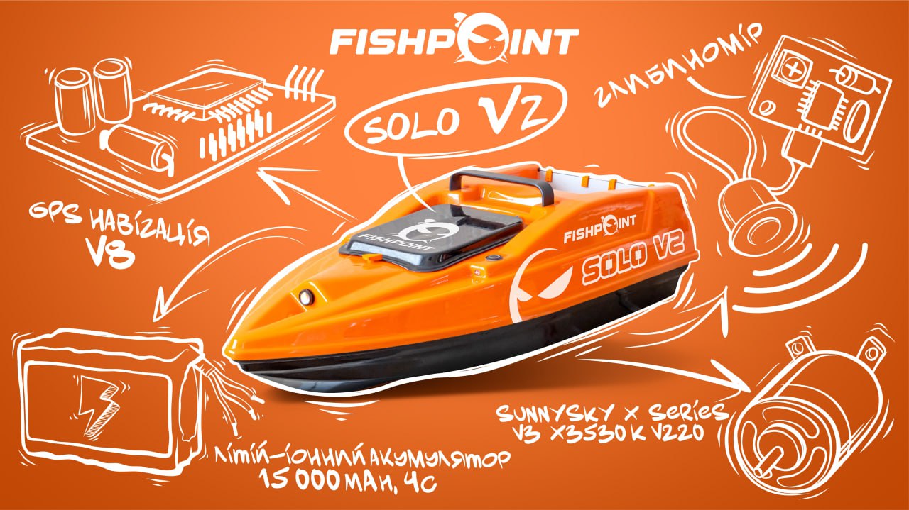 Начинка кораблика Solo V2 FishPoint